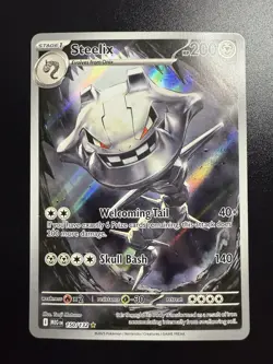 Steelix IR 150/132 Mega Evolution Pokemon TCG Illustration Rare NM - Image 1