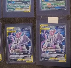 Pokemon S-Chinese Sun&Moon Mewtwo&Mew GX CSM2bC 165 SR Ultra Full Art -US Seller - Image 2