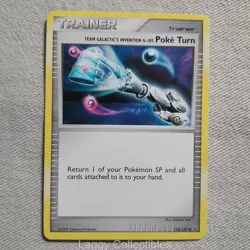 Pokemon Platinum 118/127 Team Galactic's Invention G-105 Poke Turn - - HP - Image 1