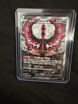 NM POKEMON GALARIAN MOLTRES V Chilling Reign Ultra Rare 177/198 - Image 3