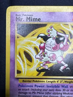 Mr. Mime 27/130 Pokemon Base Set 2 Rare HP-DMG - Image 4