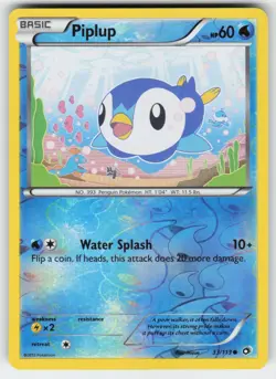 Piplup 33/113 Common Legendary Treasures Pokemon Reverse Holo - Image 1
