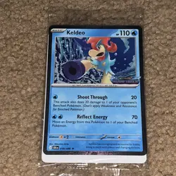 Pokemon TCG: Chaos Rising Stamped Promo - Keldeo (019/086) Sealed Cosmo Holo - Image 1
