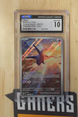 Pokemon Latios Surging Sparks Illustration Rare #203 CGC 10 Gem Mint - Image 1