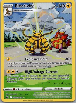 Electivire GG08/GG70 Crown Zenith Galarian Gallery Pokemon TCG Holo NM - Image 1