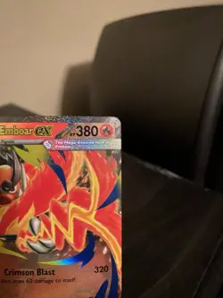 Mega Emboar EX 031/217 Holo Full Art EN 380 HP Stage 2 5ban Graphics - Image 5