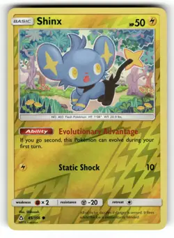 Shinx NM 45/156 Reverse Holo Ultra Prism Pokemon Common - Image 1