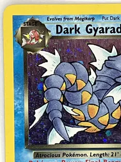 Dark Gyarados MP 8/82 Unlimited Team Rocket Pokemon TCG Holo - Image 3