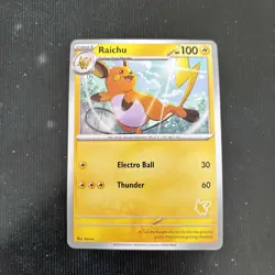 Pokemon TCG Raichu My First Battle Pikachu Stamp 2023 - Image 1
