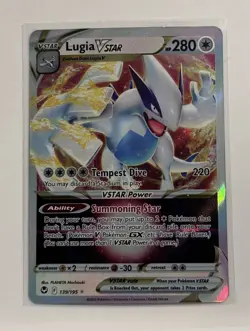 Pokemon Lugia VSTAR 139/195 Silver Tempest Ultra Rare Holo NM - Image 1