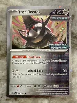 Pokemon | Iron Treads | Temporal Forces Stamped TEF 118/162 Promo Cosmos Holo - Image 1