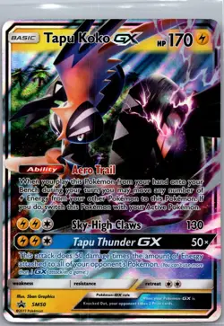Tapu Koko GX - SM50 Sun & Moon Promo Pokemon TCG Holo P NM - Image 1