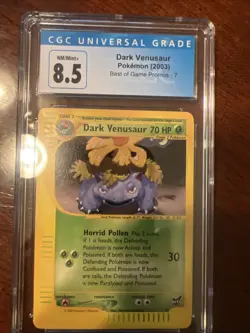 Pokemon TCG Dark Venusaur Best of Game 7/9 Regular Promo CGC 8.5 NM/Mint+ - Image 1