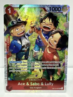 One Piece | Ace & Sabo & Luffy | OP13-007 | Super Rare (SR) | NM - Image 1