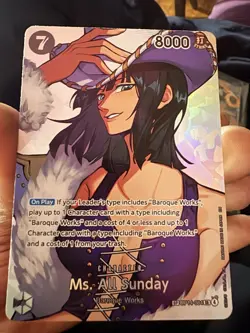 Ms. All Sunday SP OP14-084 OP16 The Time of Battle One Piece NM/M OBO - Image 2
