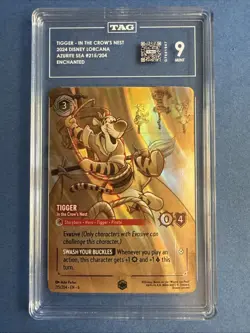 Tigger In The Crow’s Nest 215/204 Enchanted 2024 Disney Lorcana TAG 9 Mint - Image 1