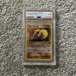 1999 Pokemon Jungle Flareon Holo #3 3/64 PSA 9 - Image 1
