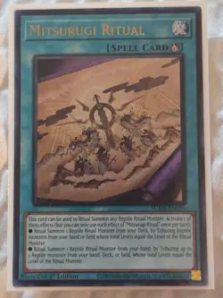 Near Mint Yugioh Mitsurugi Ritual SUDA-EN095 1st Edition Ultra Rare - Image 1