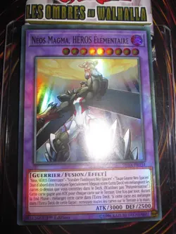 YU-GI-OH! SUPER RARE NEOS MAGMA HEROS ELEMENTAIRE SHVA-FR034 NEUF ED 1 FRENCH - Image 1