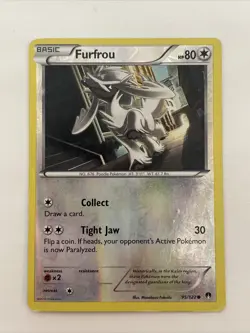 Pokemon TCG Furfrou 95/112 XY: BREAKpoint Reverse Holo Card FREE SHIPPING - Image 1