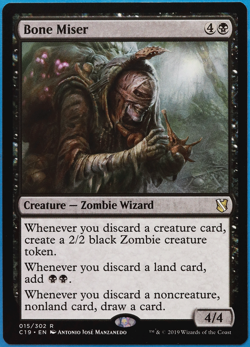 Bone Miser Commander 2019 MINT Black Rare MAGIC MTG CARD (ID# 502712) ABUGames - Image 1