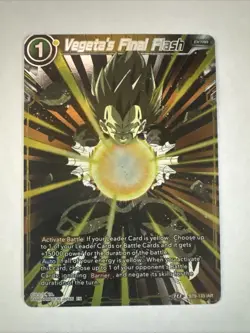 Dragon Ball Super Card Game Vegeta's Final Flash IAR Foil Card BT9-133 - Image 1