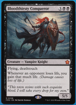 Bloodthirsty Conqueror Foundations MINT Black Mythic Rare CARD (502704) ABUGames - Image 1