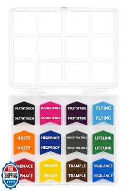 Futhark 72 Color Coded MTG Keyword Counters for Magic The Gathering TCG Card - Image 1