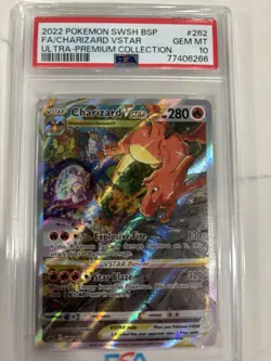 Mewtwo VSTAR Full Art Holo Promo Card GG44/GG70 Charizard VSTAR SWSH262 PSA10 - Image 2