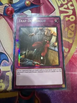 Yugioh - Trap Dustshoot Prismatic Collectors Rare RA05-EN077, Near Mint, 1st Ed - Image 1