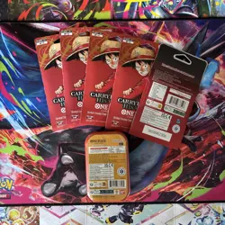 OP-13 Carrying On His Will Sleeve Booster Pack x5 And One Piece Mini Tin Vol 2 - Image 2