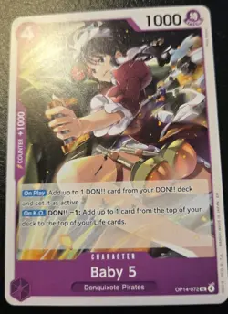 Baby 5 OP14-072 Uncommon The Azure Sea's Seven One Piece Card Game - Image 1