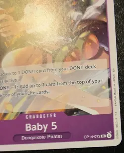 Baby 5 OP14-072 Uncommon The Azure Sea's Seven One Piece Card Game - Image 5