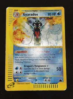 Pokemon Card-Gyarados-H10/H32-Holo-NoCrystal-Skyridge-ENG-POOR - Image 1