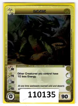 (110135) IXXIK 90/70/30/85/90 (1 Max Stats) RARE FOIL ALLIANCE Chaotic Card - Image 1