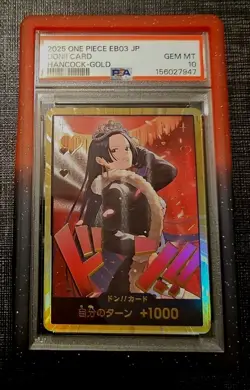 2025 ONE PIECE JAPANESE EB03-HEROINES EDITION BOA HANCOCK-GOLD DON!! CARD PSA 10 - Image 1