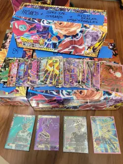 Bandai Dragon Ball Super Card Game Mixed Goku Vegeta Beerus signature cards - Image 1