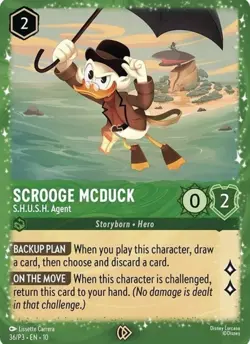 Scrooge McDuck - S.H.U.S.H. Agent (36/P3) Disney Lorcana Promo Card (Sealed) - Image 1