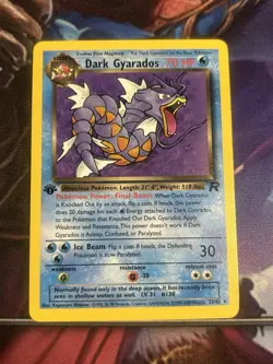Pokemon TCG Dark Gyarados 1st Edition Non Holo Card 25/82 NM - Image 1