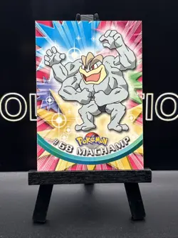 Machamp #68 1998 Topps Pokemon TV Animation Edition Black Logo Pokemon Card - Image 2