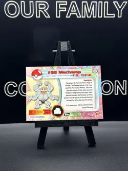 Machamp #68 1998 Topps Pokemon TV Animation Edition Black Logo Pokemon Card - Image 4