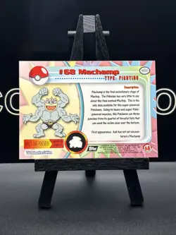 Machamp #68 1998 Topps Pokemon TV Animation Edition Black Logo Pokemon Card - Image 5