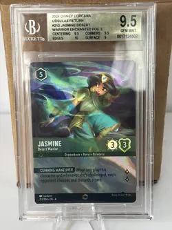 Jasmine Desert Warrior - 212/204 - ENCHANTED - Lorcana - Ursula's Return BGS 9.5 - Image 1