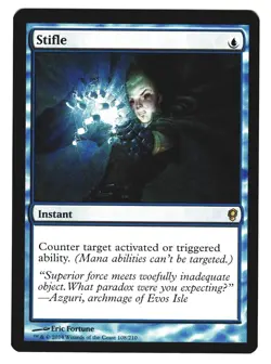 Magic The Gathering MTG - Conspiracy CNS 2014 - #108 Stifle NM x1 LOT1 - Image 1