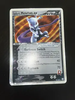 Pokemon Card-Team Rocket's Mewtwo EX -Holo-99/109 -Rocket EX Returns-ENG-PLAYED - Image 1