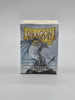 Dragon Shield 100 Silver Matte Sleeves Standard Size AT-11008 - Image 1
