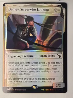Delney, Streetwise Lookout - Murders at Karlov Manor - MTG Foil - NM - Mythic - Image 1