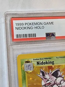 1999 Pokemon Base Set Unlimited HOLO 11/102 Nidoking PSA 6 EX-MT Graded Card Vtg - Image 3