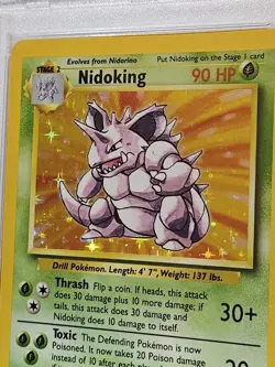 1999 Pokemon Base Set Unlimited HOLO 11/102 Nidoking PSA 6 EX-MT Graded Card Vtg - Image 5