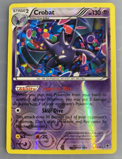 Crobat Reverse Holo Rare XY - Phantom Forces 33/119 LP Pokemon TCG Free Shipping - Image 1